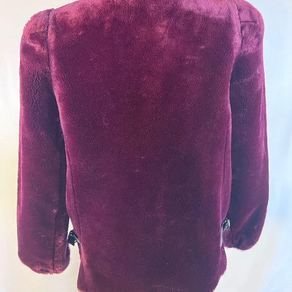 Vtg Sasson Juniors Sz 9 Full Zip Faux Fur Coat - Picture 6 of 16